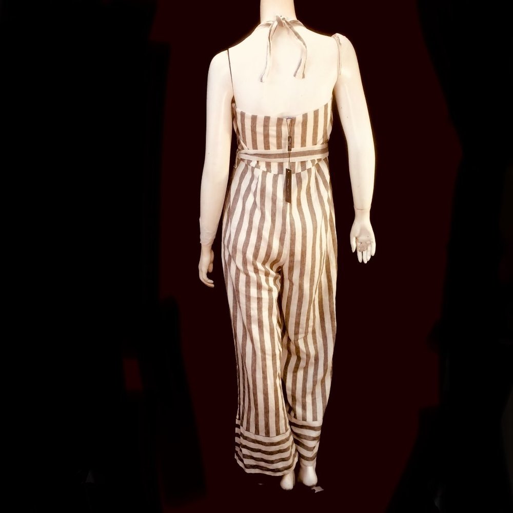 Romeo Juliet 'Love Scarlett' Striped Halter Jumpsuit - NWT